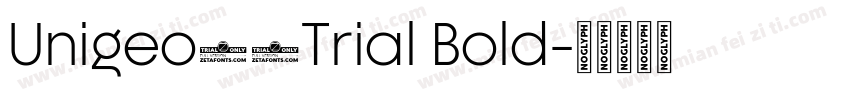 Unigeo64Trial Bold字体转换